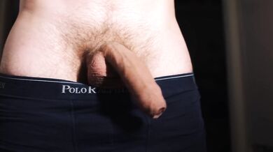 Soft floppy uncut dick playing