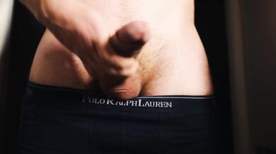 Soft floppy uncut dick playing