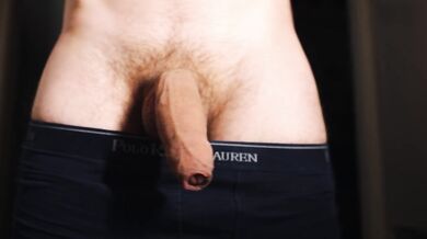 Soft floppy uncut dick playing