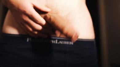 Soft floppy uncut dick playing