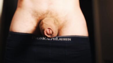 Soft floppy uncut dick playing