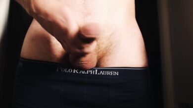 Soft floppy uncut dick playing