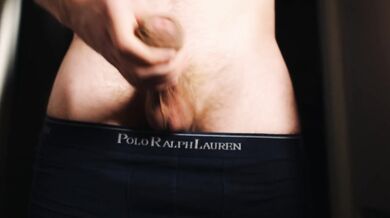 Soft floppy uncut dick playing