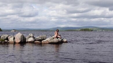 Stones in water