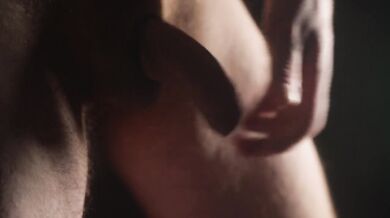 Just messing around with my semi hard dick