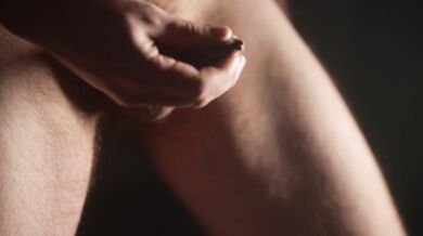 Just messing around with my semi hard dick