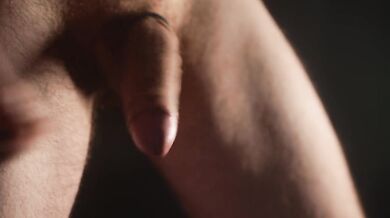 Just messing around with my semi hard dick