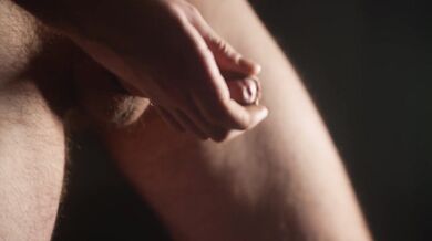 Just messing around with my semi hard dick
