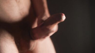 Just messing around with my semi hard dick