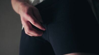 Teasing my dick in my underwear and then jerking off