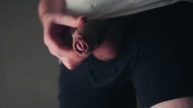 Teasing my dick in my underwear and then jerking off