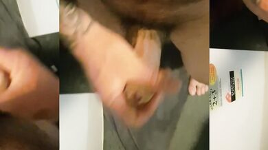 Quick cum at work