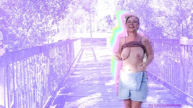 Jazzabelle Rox flashing in public making content while on holidays