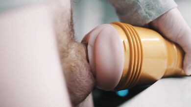 Big white dick fucking fleshlight in 4K