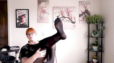 Australian pantyhose try on haul- extended softcore YouTube video
