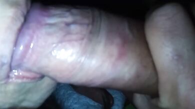 Blonde milf sucks my cock with devotion