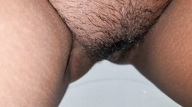 Licking Her Creamy Pussy and Asshole after Peeing in 4 days Worn Panty