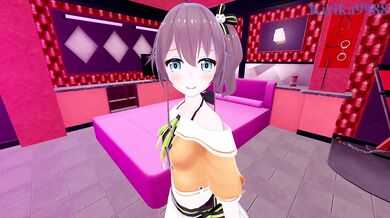 Natsuiro Matsuri and I have intense sex in a secret room. - Hololive VTuber POV Hentai