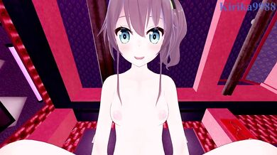 Natsuiro Matsuri and I have intense sex in a secret room. - Hololive VTuber POV Hentai