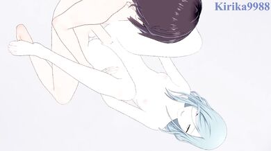 Shizuku Hinomori and I have intense sex in the bedroom. - Project SEKAI Hentai