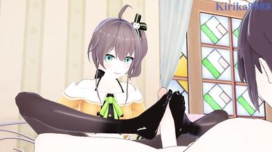 Natsuiro Matsuri and I have intense sex in the bedroom. - Hololive VTuber Hentai