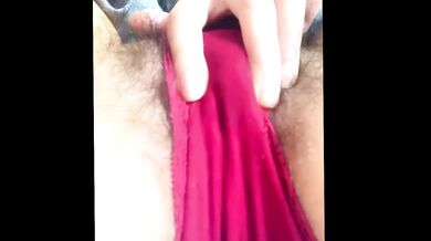 Hairy pussy wet with love juiceJapanese amateur moaning and masturbatingorgasm.