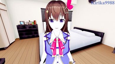 Tokino Sora and I have intense sex in the bedroom. - Hololive VTuber POV Hentai