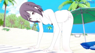 Ena Shinonome and I have intense sex on the beach. - Project SEKAI Hentai