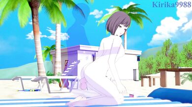 Ena Shinonome and I have intense sex on the beach. - Project SEKAI Hentai