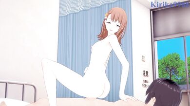 Hanasato and I have intense sex in the infirmary. - Project SEKAI Hentai