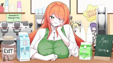 Milking the cow girls (big boobs)
