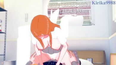 Orihime Inoue and Ichigo Kurosaki have deep fucking in their bed at home. - BLEACH Hentai