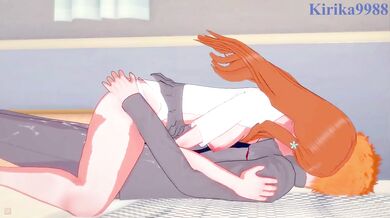 Orihime Inoue and Ichigo Kurosaki have deep fucking in their bed at home. - BLEACH Hentai