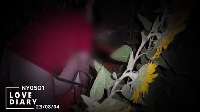 [23/08/04] Married woman/Squirting/Outdoor Massive squirting in the sunflower field