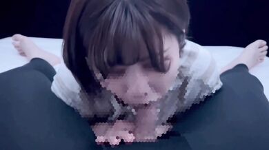 Lascivious girlfriend who gobbles up erotic sperm and says "It is delicious"