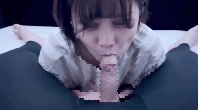 Lascivious girlfriend who gobbles up erotic sperm and says "It is delicious"