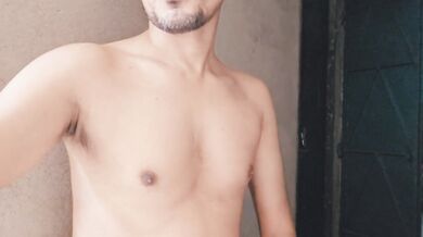 A Horny Boy Wishes a Very Happy New Year To His PH Family, Got Naked Outside In The Winter, Celebrates The Day With a Nasty Manly Jerkoff Moan And Cum