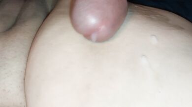 Sucking Hubby's Limp dick until he's HARD enough to FUCK my FAT PUSY and CUM ON my INNERS THIGH