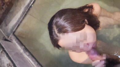 【フルHD：高画質】義妹（嫁）と…高級リゾートホテルの一室の露天風呂で中出しに溺れる奥から溢れる大量精子はエロすぎる〜