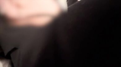 An 18-year-old female student gets vaginal cum shot while talking to a man she doesn't know with a c