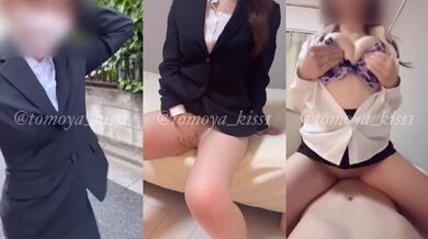 E-cup job-hunting Japanese college student releases her pent-up stress through sex.