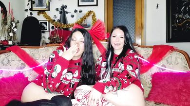 Two Christmas Goddesses. Dominatrix Nika and Darkspace Solar humiliate your small penis.