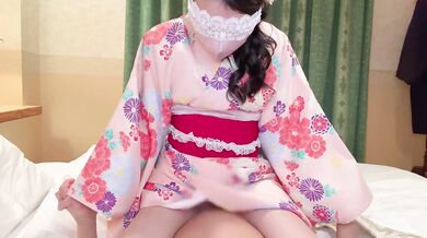 着物SEX | ゆっくり脱がして最後は中出しセックス | 日本人カップル | けいさな
