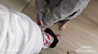 Japanese brass band girls are flute blowjob and both hands with a vertical flute rolling blowjob