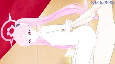 Kurosaki Koyuki and I have intense sex in the bedroom. - Blue Archive Hentai