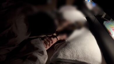 Peek into an amateur couple's bedroom