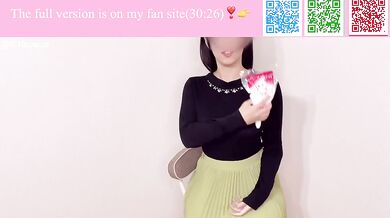 Blowjob facial covered in fresh cream (fingering/cunnilingus/big tits/ass/Japanese/asian/homemade)