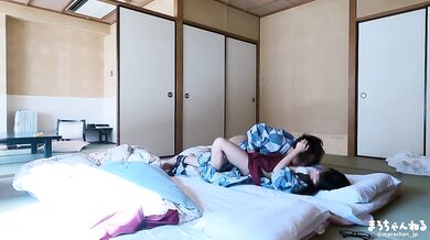 Peek at an amateur couple having sex in a spa inn