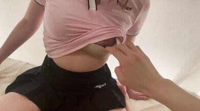 テニス部で一番可愛い女の子　我慢できずに中出し
