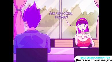 Busty Bulma got Hot Creampie from Vegeta! Dragon Ball Animated Hentai